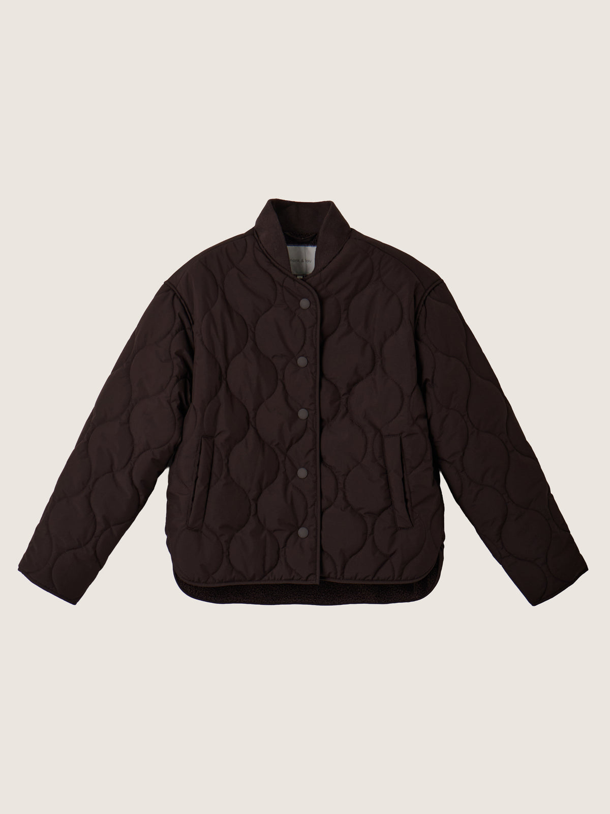 MONK & LOU - Bailey Quilted Relaxed Bomber - 