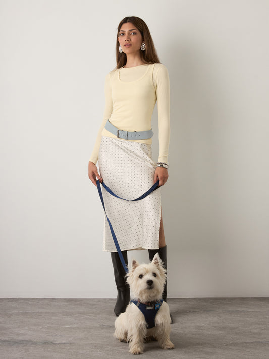 MONK & LOU - Beatrice Crewneck Longsleeve Top - Creampuff