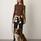 MONK & LOU - Beatrice Crewneck Longsleeve Top - Fudge Brownie