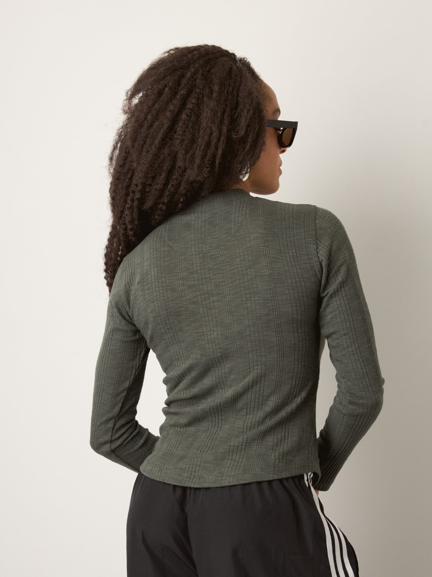 MONK & LOU - Benny Mockneck Longsleeve Top - 