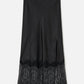 MONK & LOU - Adalyn Lace Hem Bias Slit Skirt