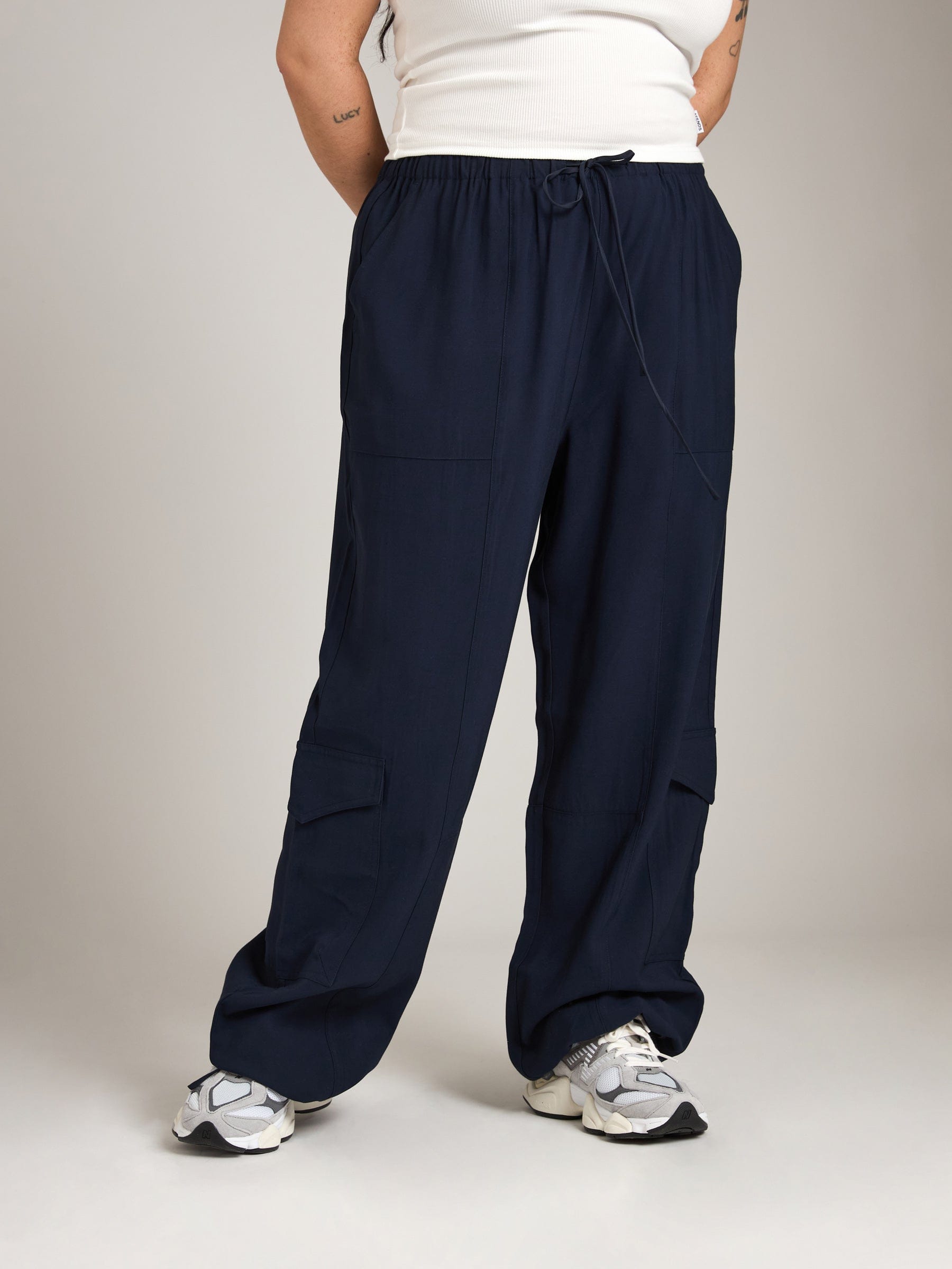 Bottoms - Monk & Lou - Martinez Relaxed Cargo Pocket Pants - PLENTY