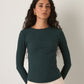 MONK & LOU - Bryony Wide Rib Long Sleeve T-Shirt - 