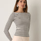 MONK & LOU - Cameron Boatneck Longsleeve T-Shirt - 