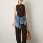 MONK & LOU - Carla Boatneck Shell - Coffee