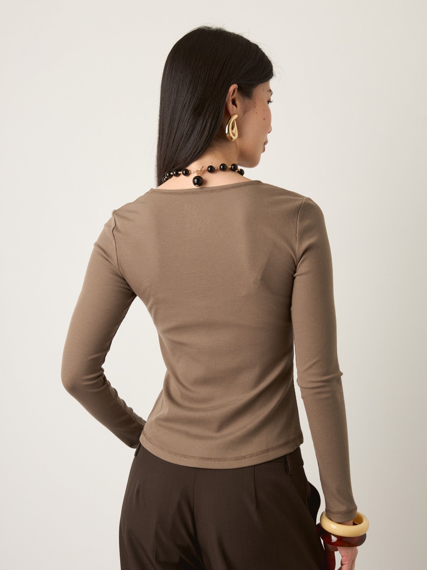 MONK & LOU - Cassia Crewneck Longsleeve T-Shirt - 