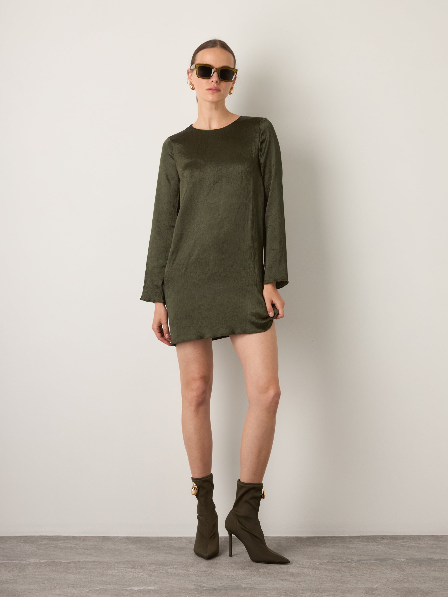MONK & LOU - Clara Shift Tunic Dress - 