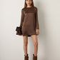 MONK & LOU - Clara Shift Tunic Dress - Truffle