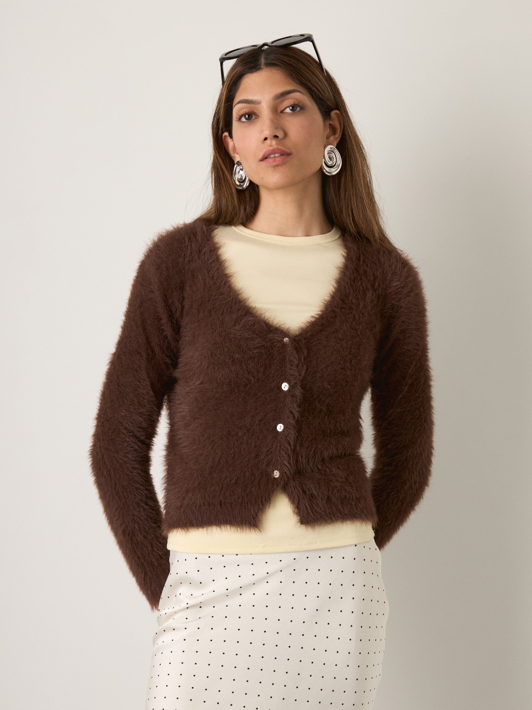 MONK & LOU - Cosima V-Neck Cardigan - 