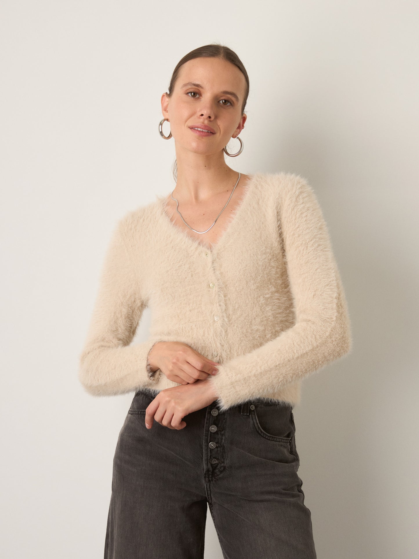 MONK & LOU - Cosima V-Neck Cardigan - 