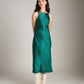 Monk & Lou DRESSES Greenlake / 2XS Satin Aneesha High Neck Bias Dress
