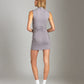 MONK & LOU - Kayli Mock Neck Ruched Mini Dress