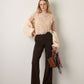 MONK & LOU - Erin Straight Leg Pants - Dark Chocolate