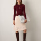 MONK & LOU - Fay Henley Sweater - Black Cherry