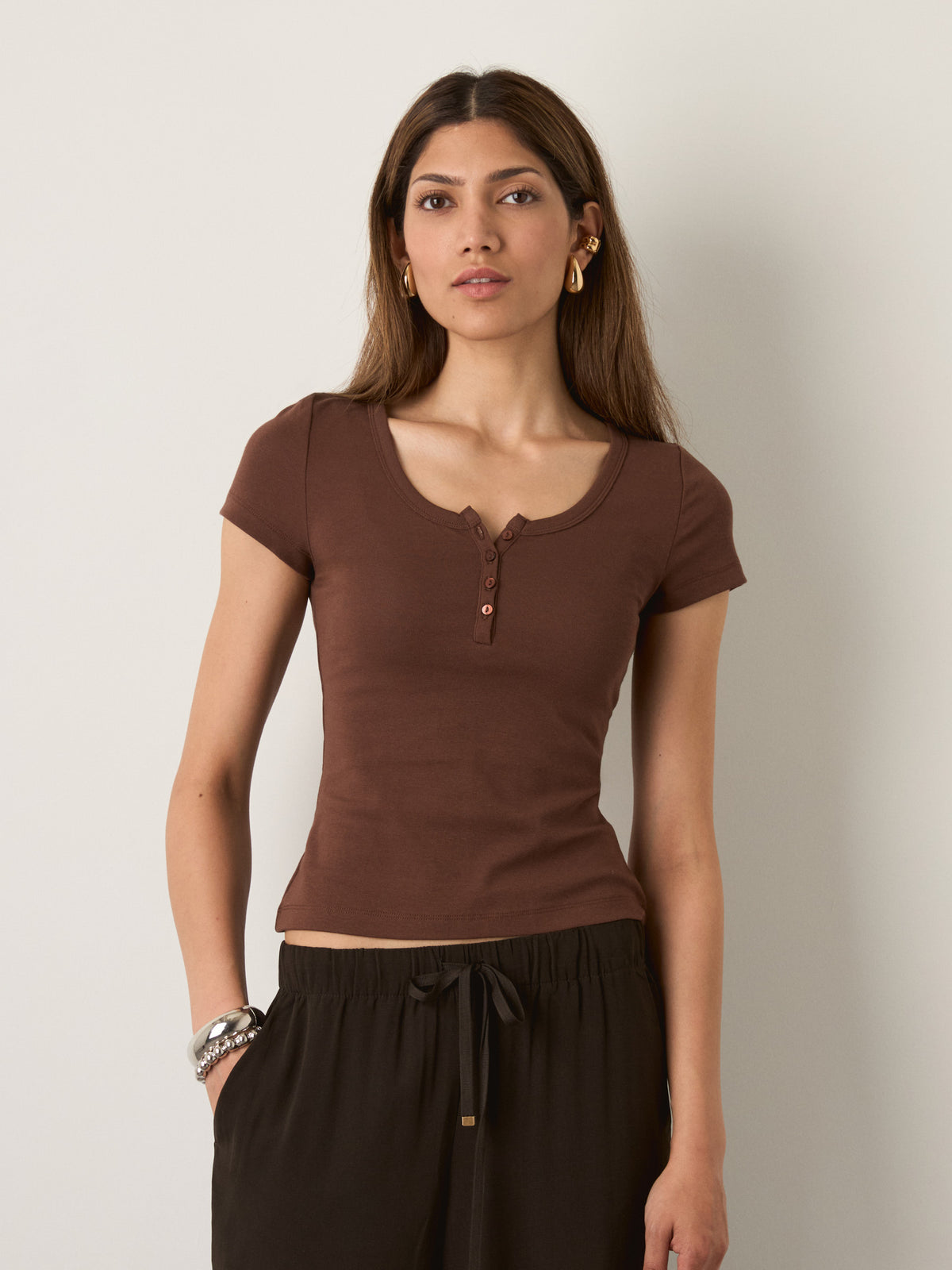MONK & LOU - Gen Henley T-Shirt - 