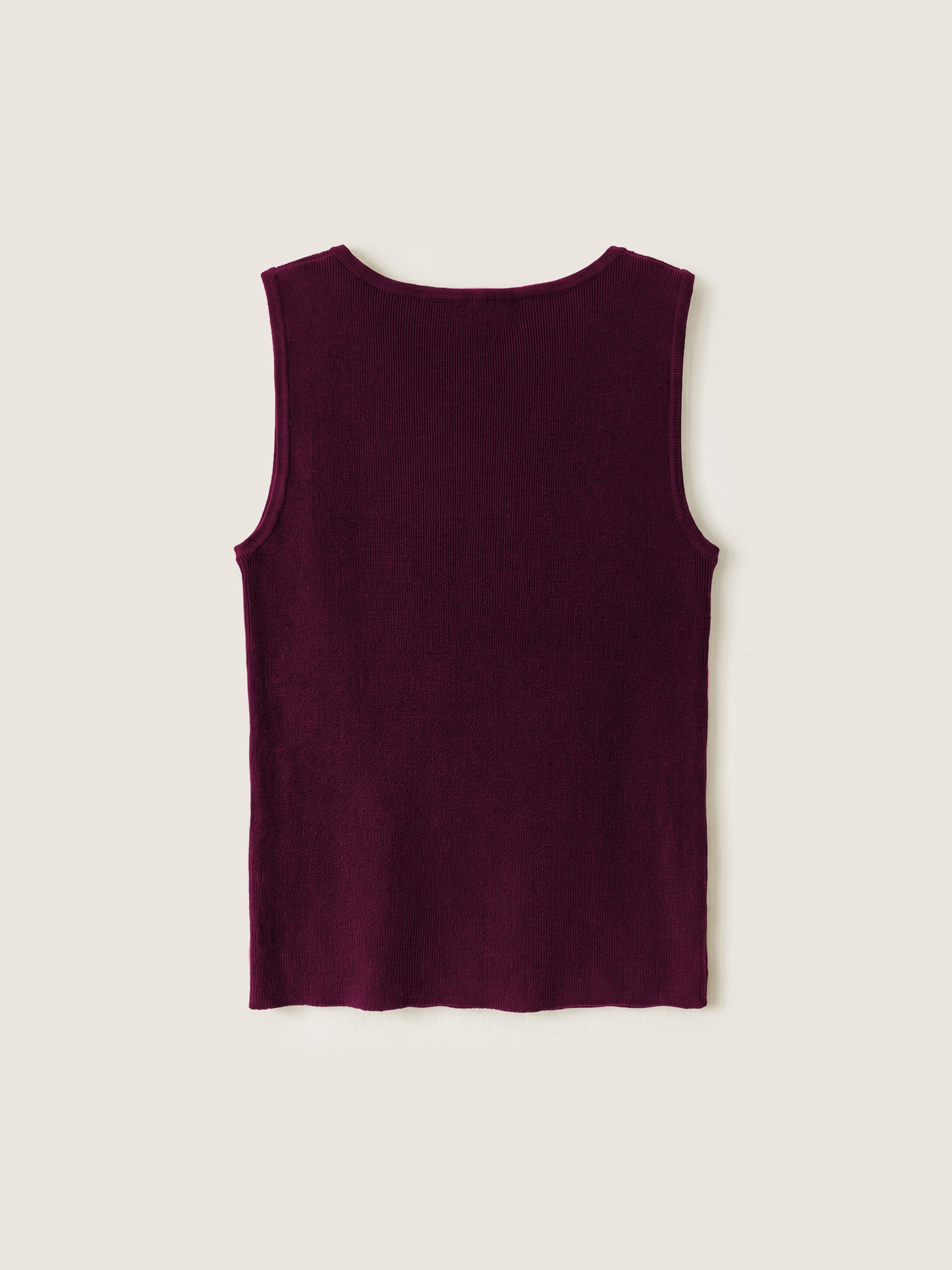 MONK & LOU - Harriet Boatneck Shell - Dark Cherry