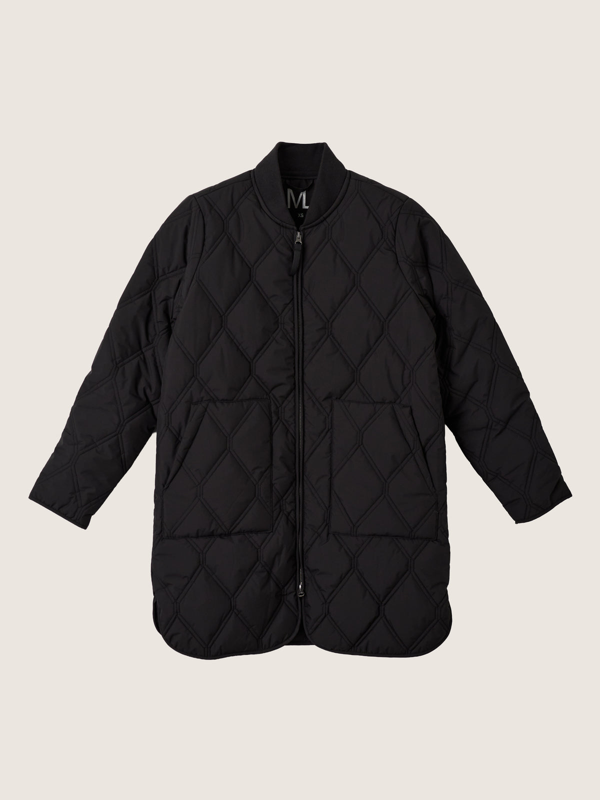 MONK & LOU - Jimmi Long Bomber Jacket - Blacknight