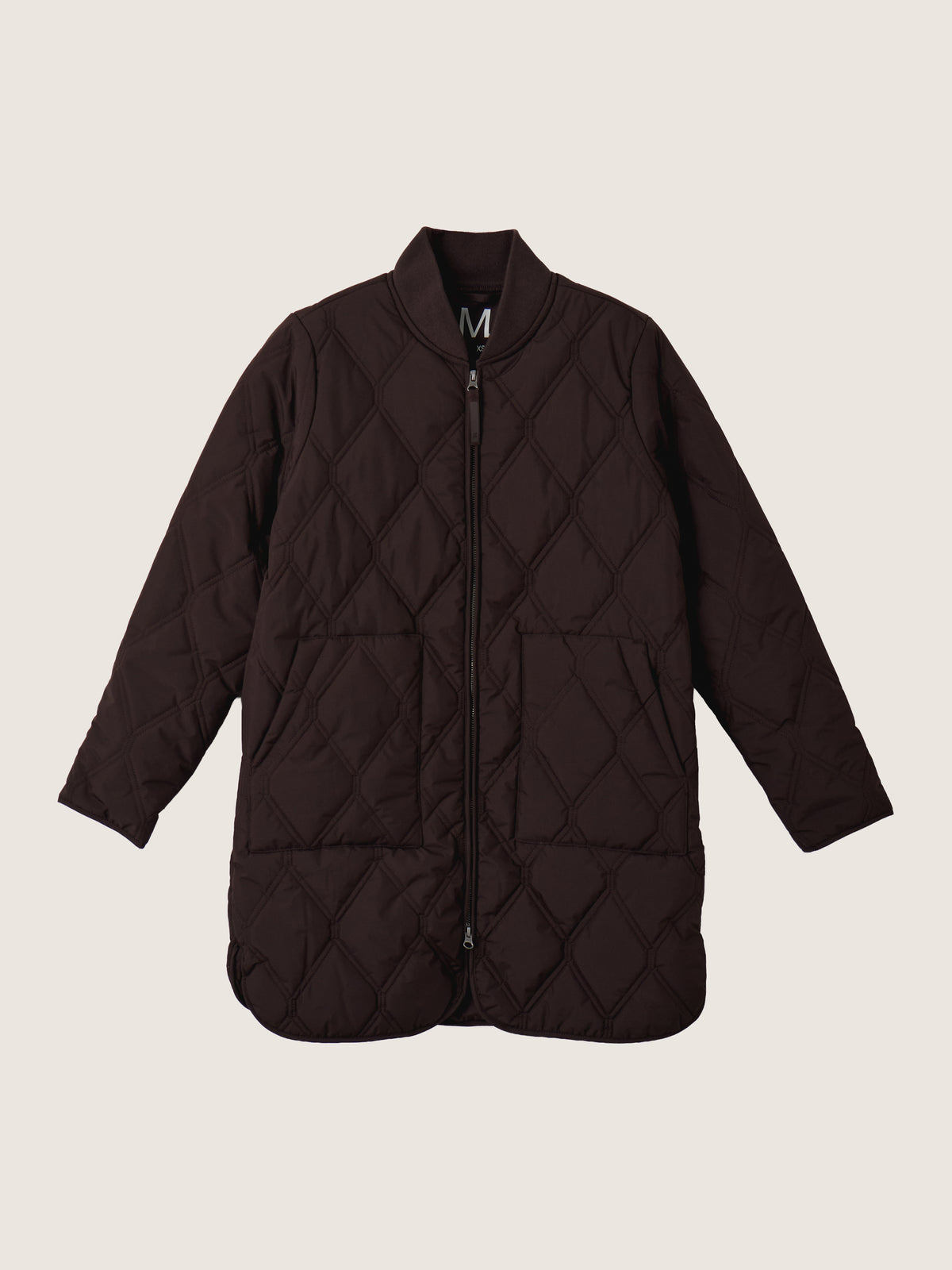 MONK & LOU - Jimmi Long Bomber Jacket - Dark Cocoa