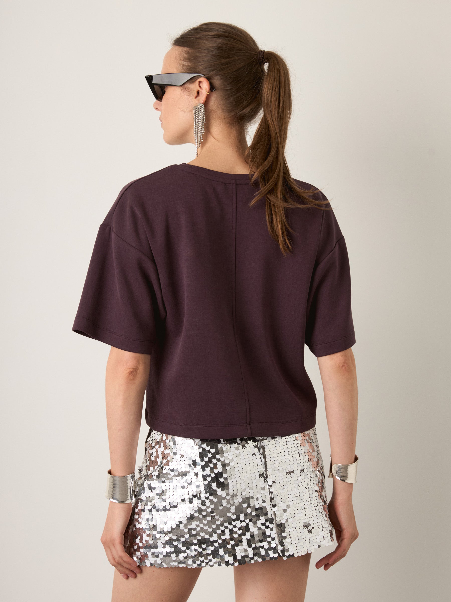 MONK & LOU - Jo Dropped Shoulder Top - 