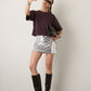 MONK & LOU - Jo Dropped Shoulder Top - Fig