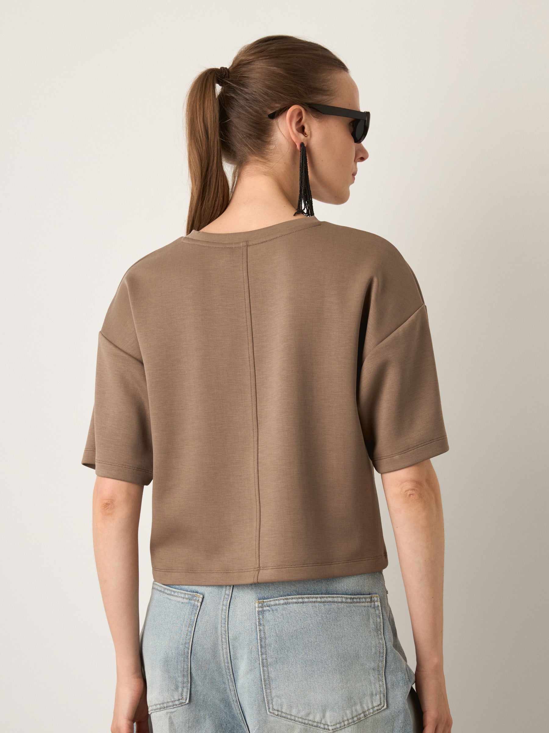 MONK & LOU - Jo Dropped Shoulder Top - 