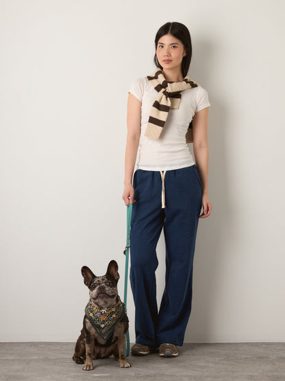 MONK & LOU - Jules Drawstring Pants - Rinse Indigo