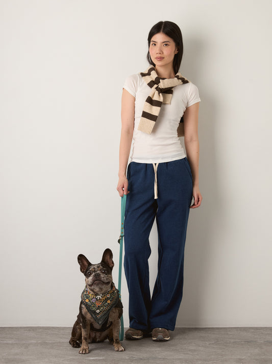 MONK & LOU - Jules Drawstring Pants - Rinse Indigo