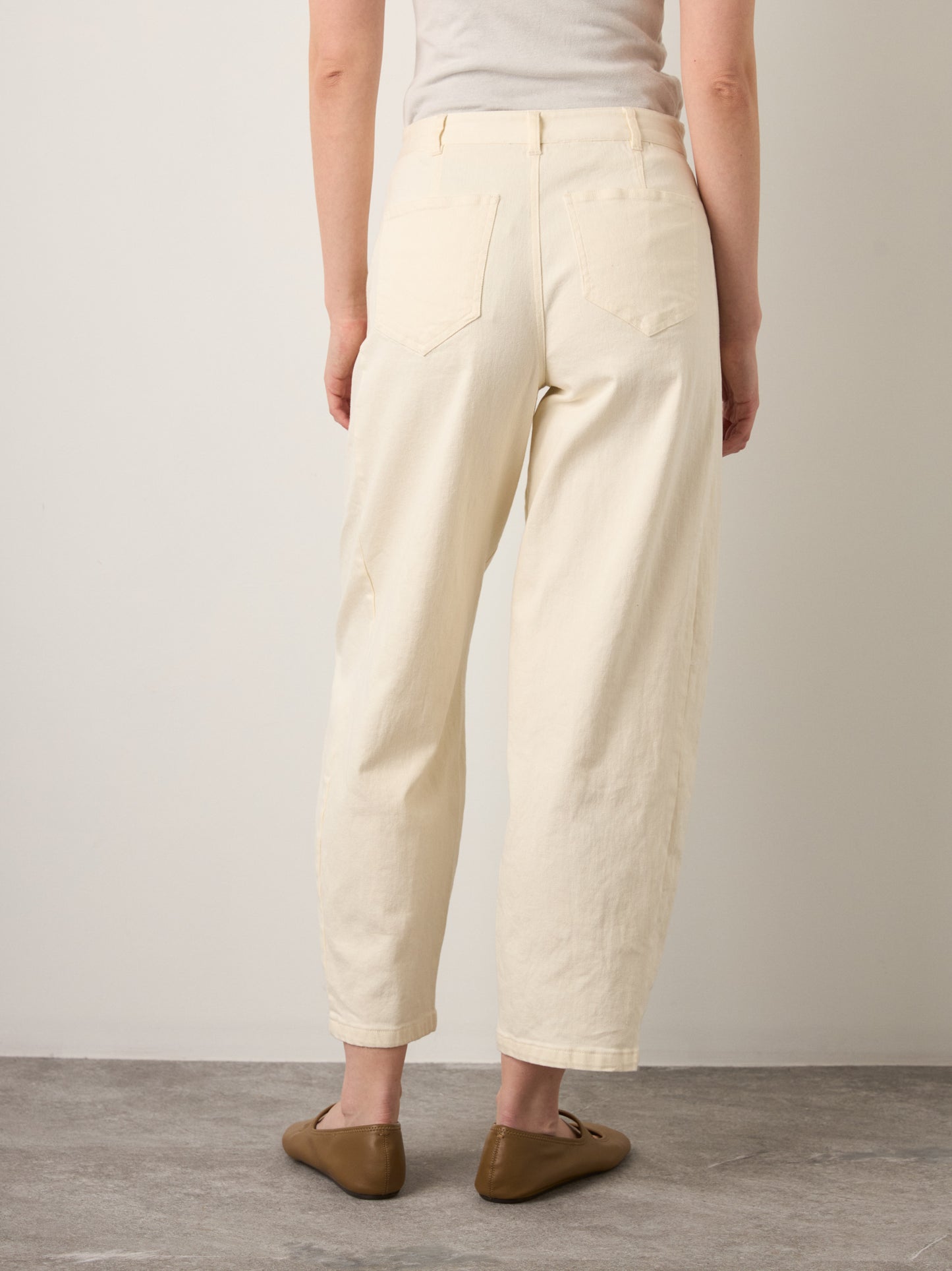 MONK & LOU - Julie Cropped Barrel Pants - 