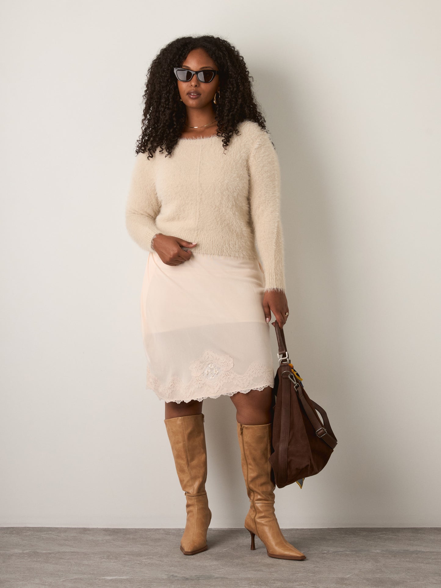 MONK & LOU - Juni Relaxed Pullover - Sand Mink