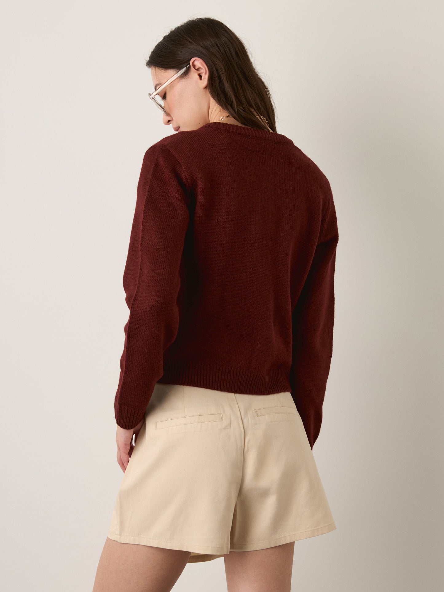 MONK & LOU - Leena Cropped Cardigan - 