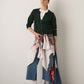 MONK & LOU - Leena Cropped Cardigan - Dark Green