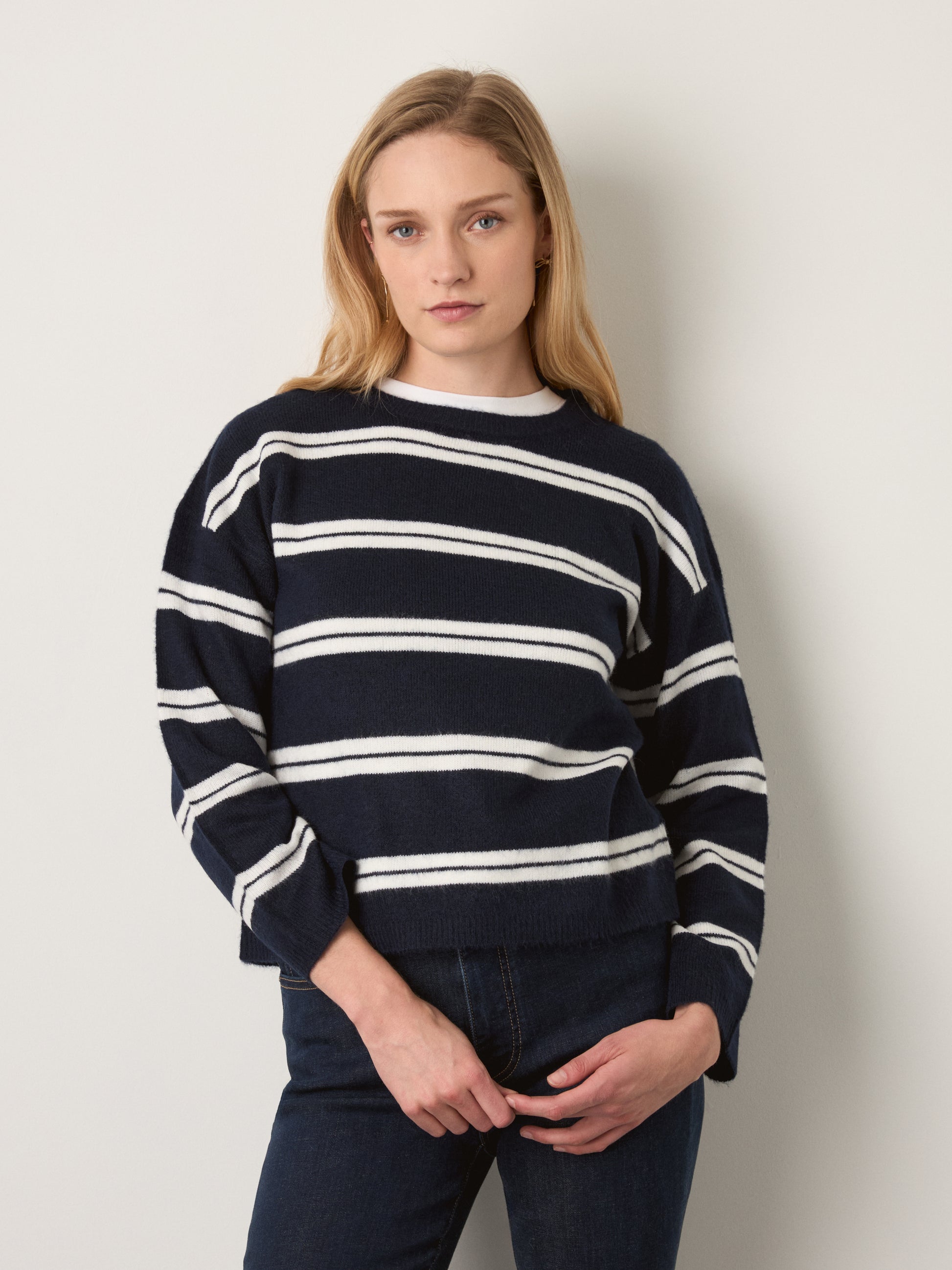 MONK & LOU - Liv Crewneck Pullover Sweater - 