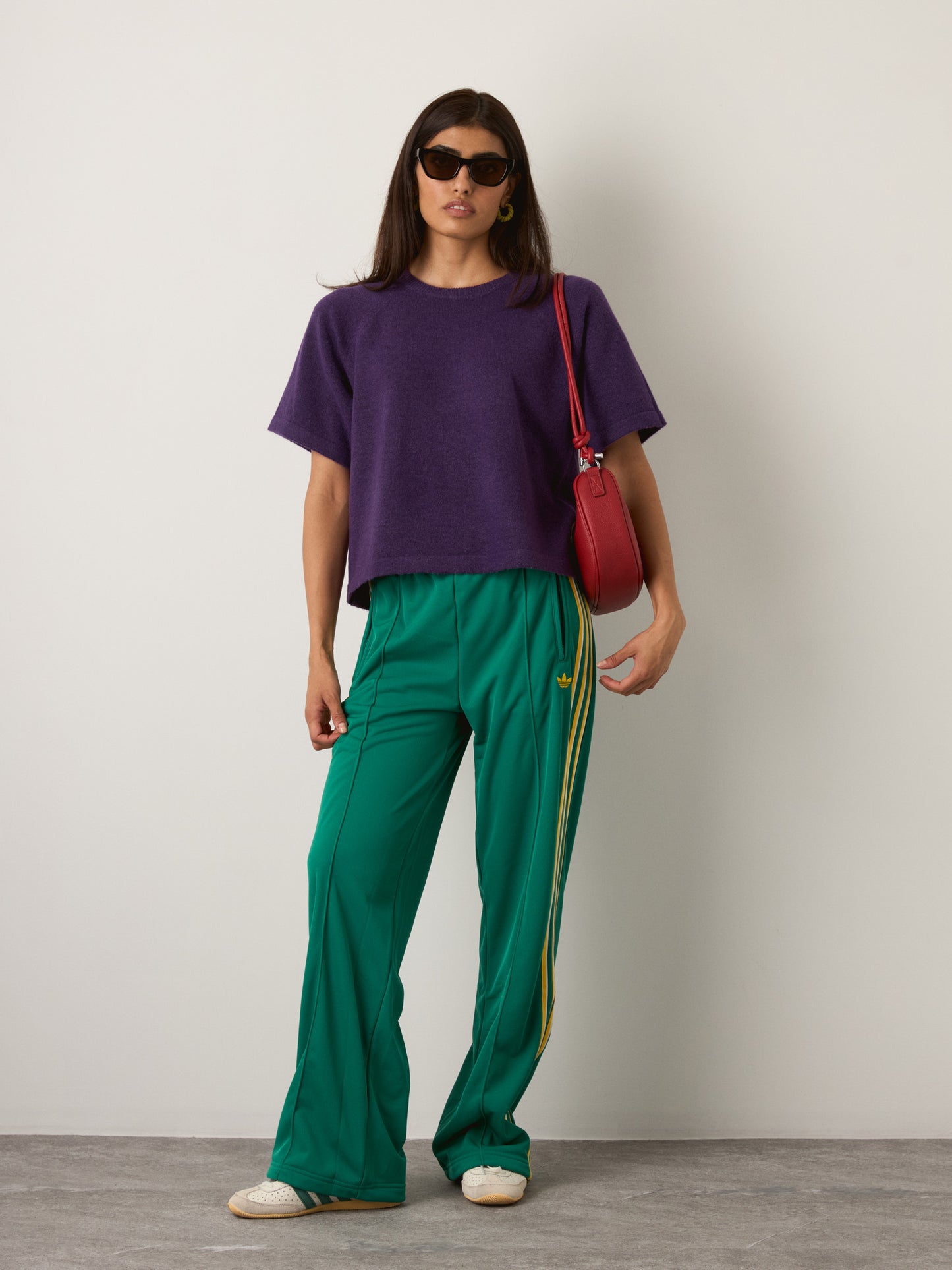 MONK & LOU - Marla Crewneck Sweater - Melange Purple