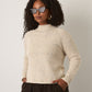 MONK & LOU - Mina Speckled Roll Neck Pullover Sweater - 