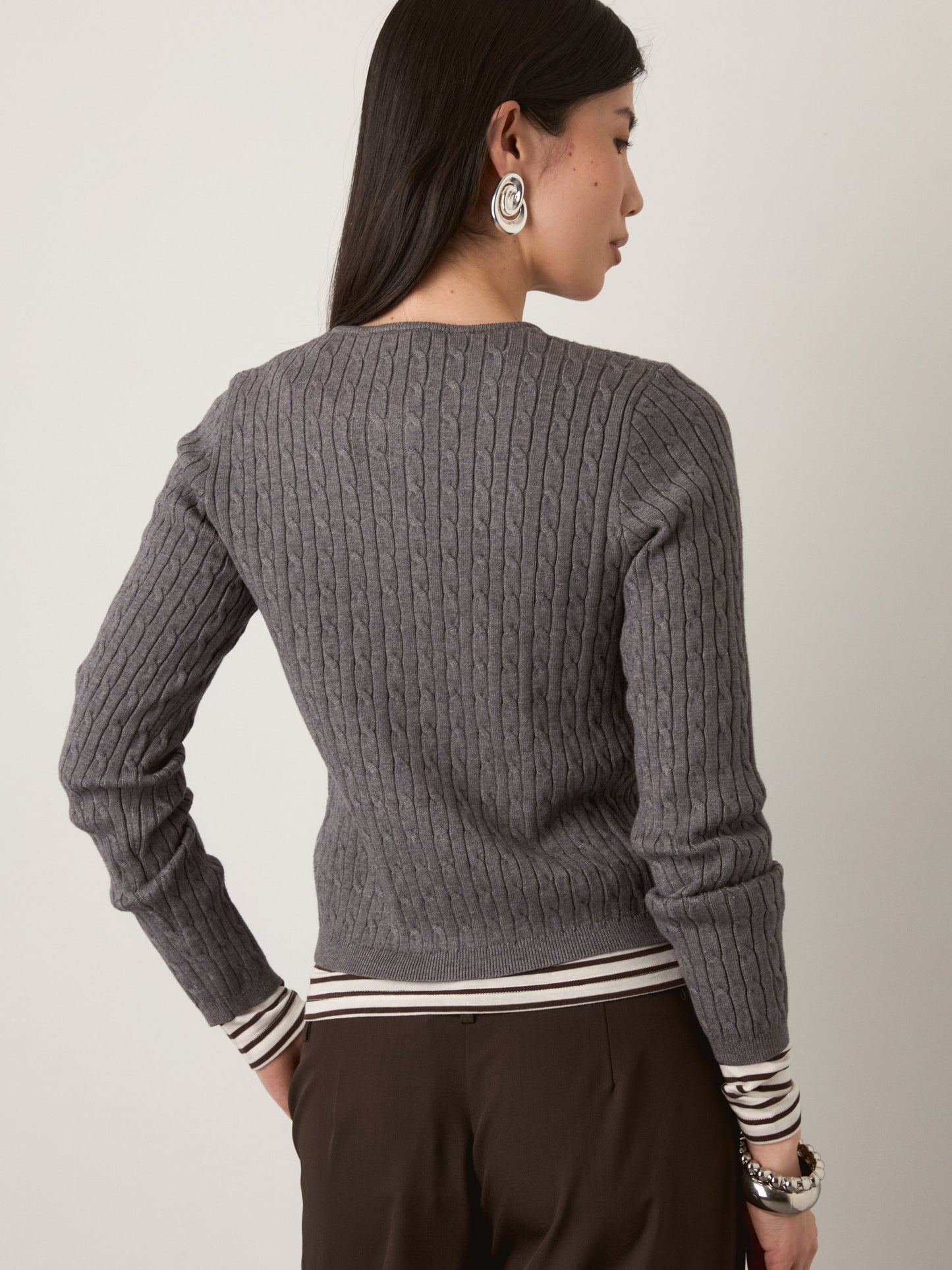 MONK & LOU - Nevaeh Cable Cardigan - 