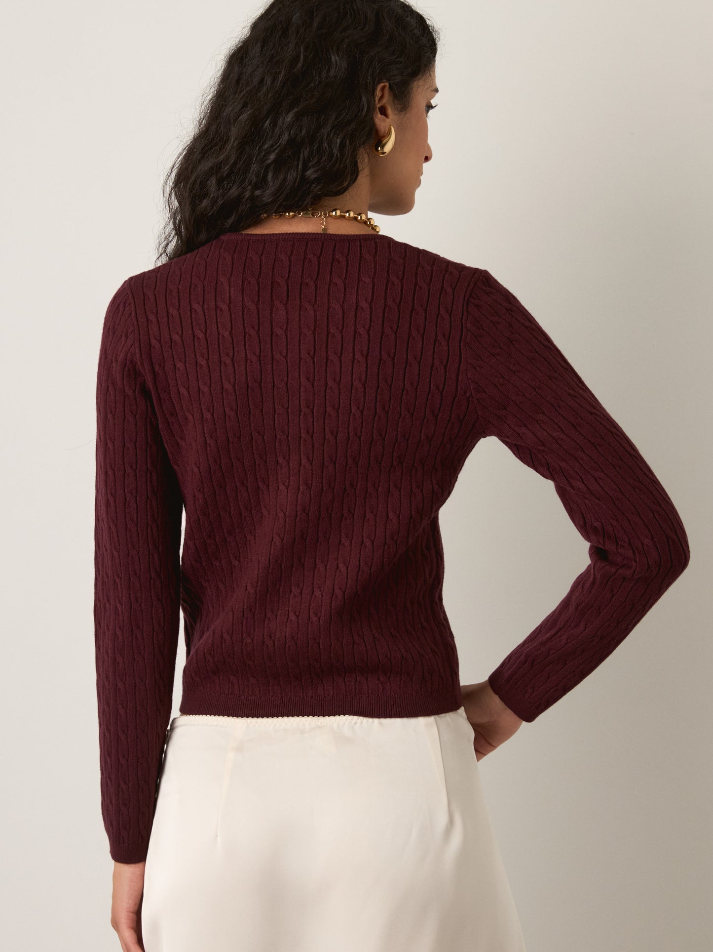 MONK & LOU - Nevaeh Cable Cardigan - 