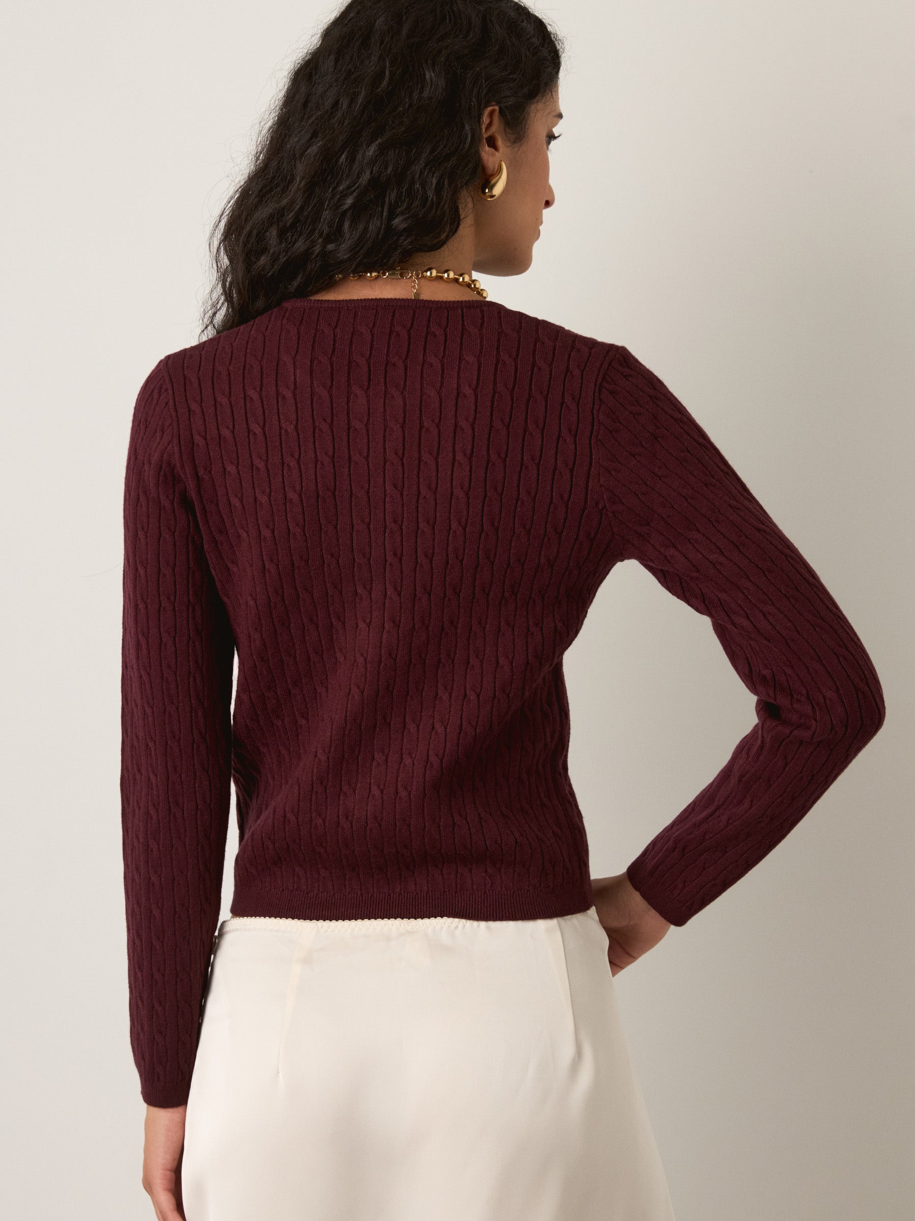 MONK & LOU - Nevaeh Cable Cardigan - 