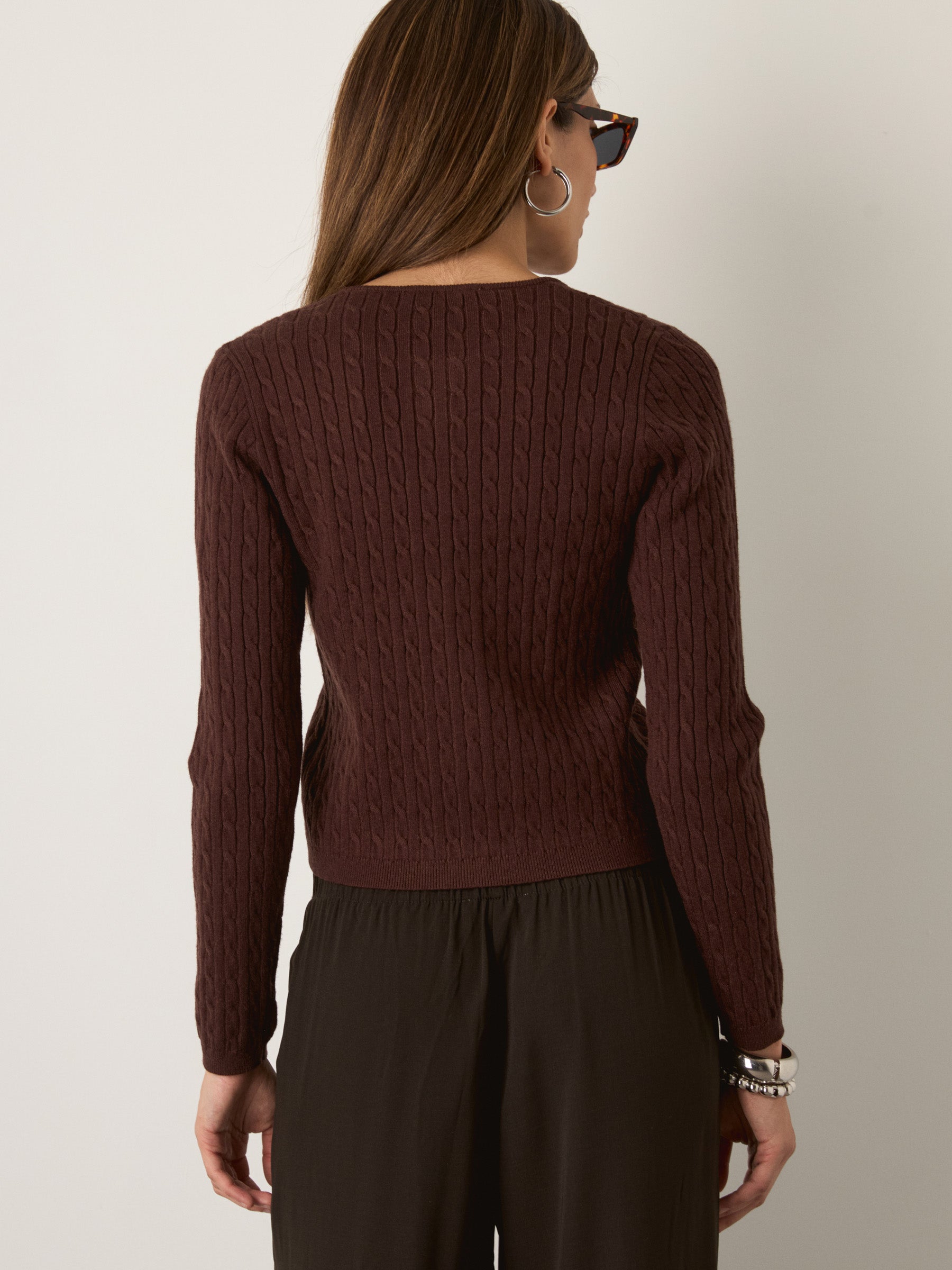 MONK & LOU - Nevaeh Cable Cardigan - 