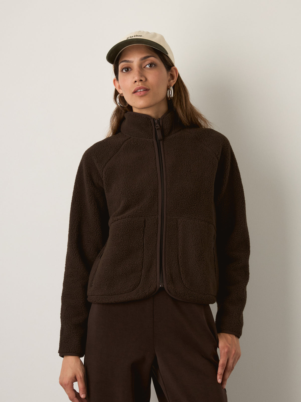MONK & LOU - Noah High Pile Fleece Zip Jacket - 