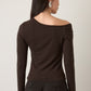 MONK & LOU - Nyla Longsleeve Off Shoulder Top - 
