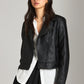 MONK & LOU - Vegan Leather Declan Jacket - Black
