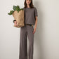 MONK & LOU - Ramona Seamed Pants - Grayday
