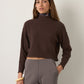 MONK & LOU - Rani Relaxed Mockneck Pullover - 