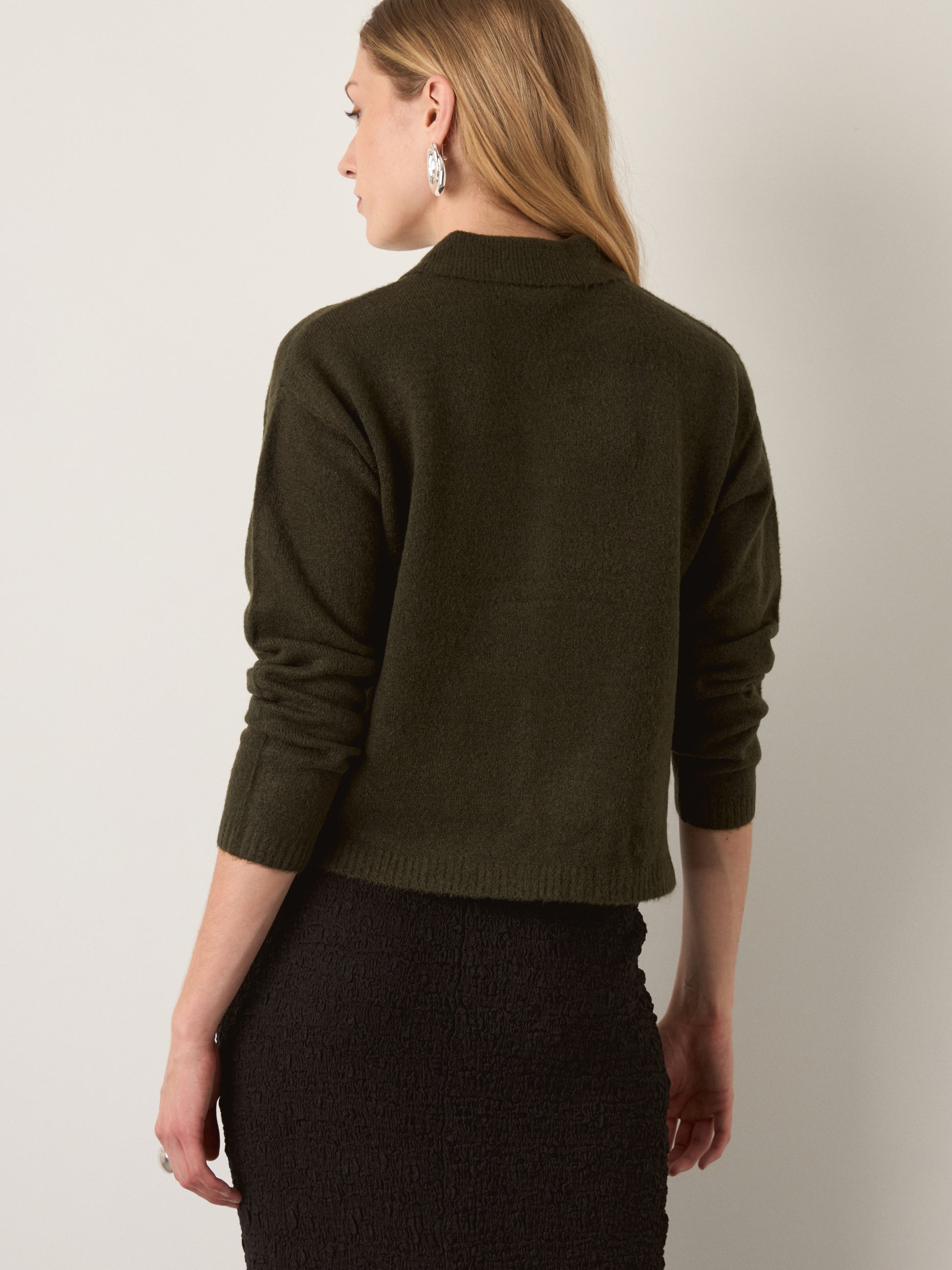 MONK & LOU - Saffi Polo Cardigan - 