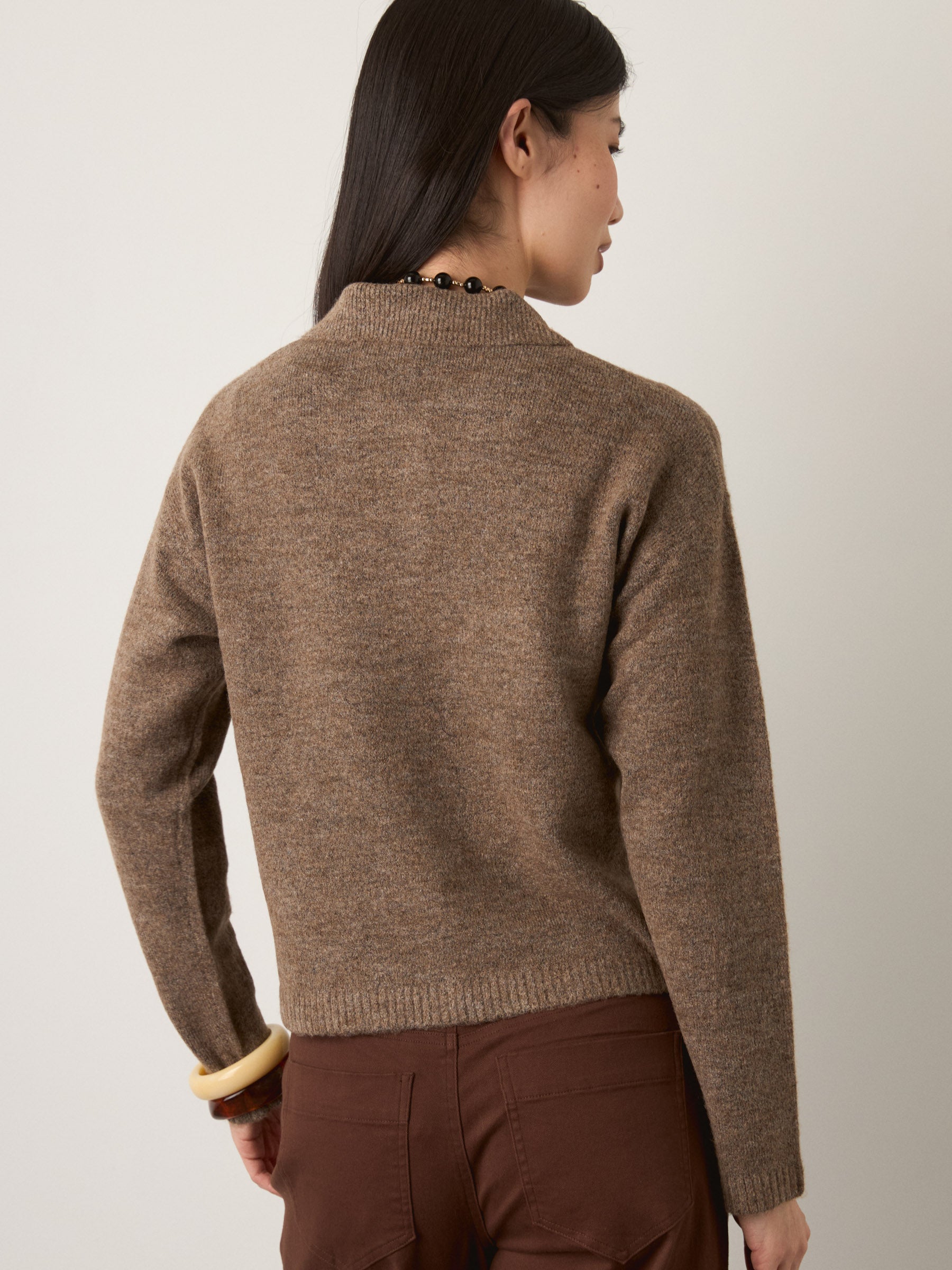 MONK & LOU - Saffi Polo Cardigan - 