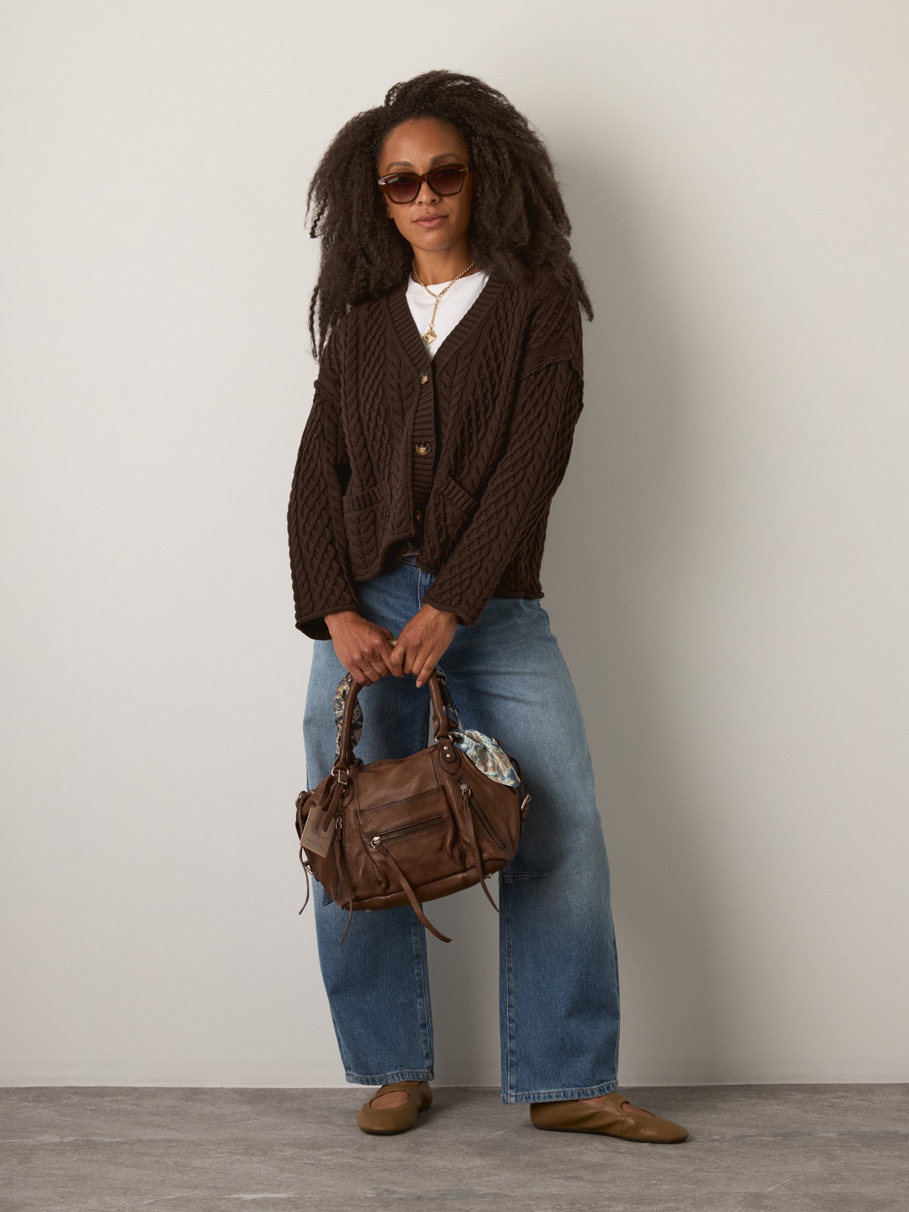 MONK & LOU - Sage Relaxed Cardigan - 