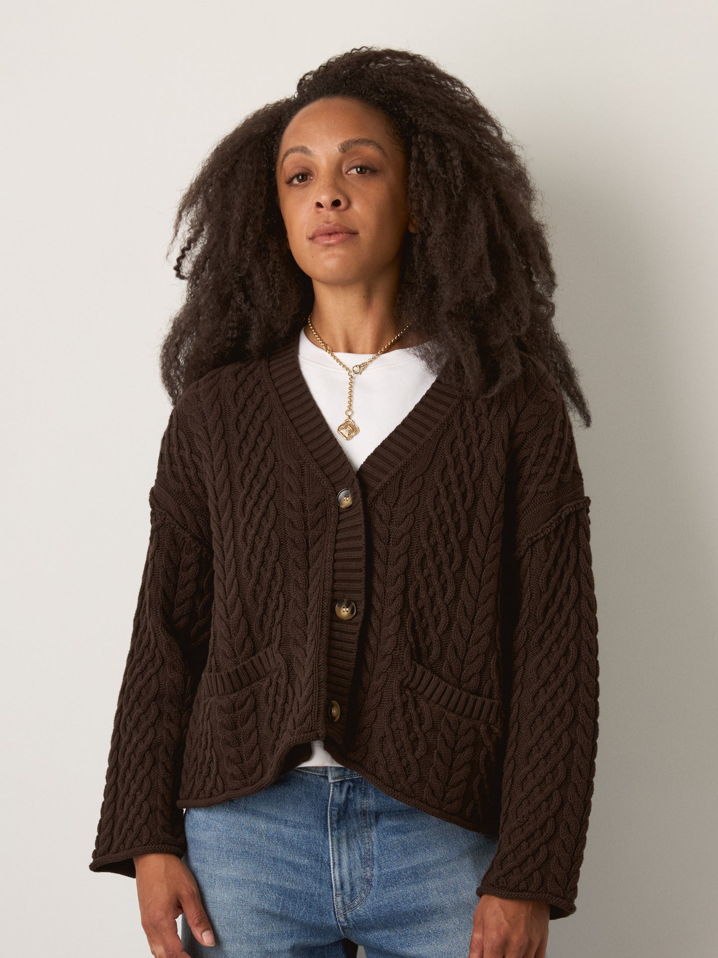 MONK & LOU - Sage Relaxed Cardigan - 