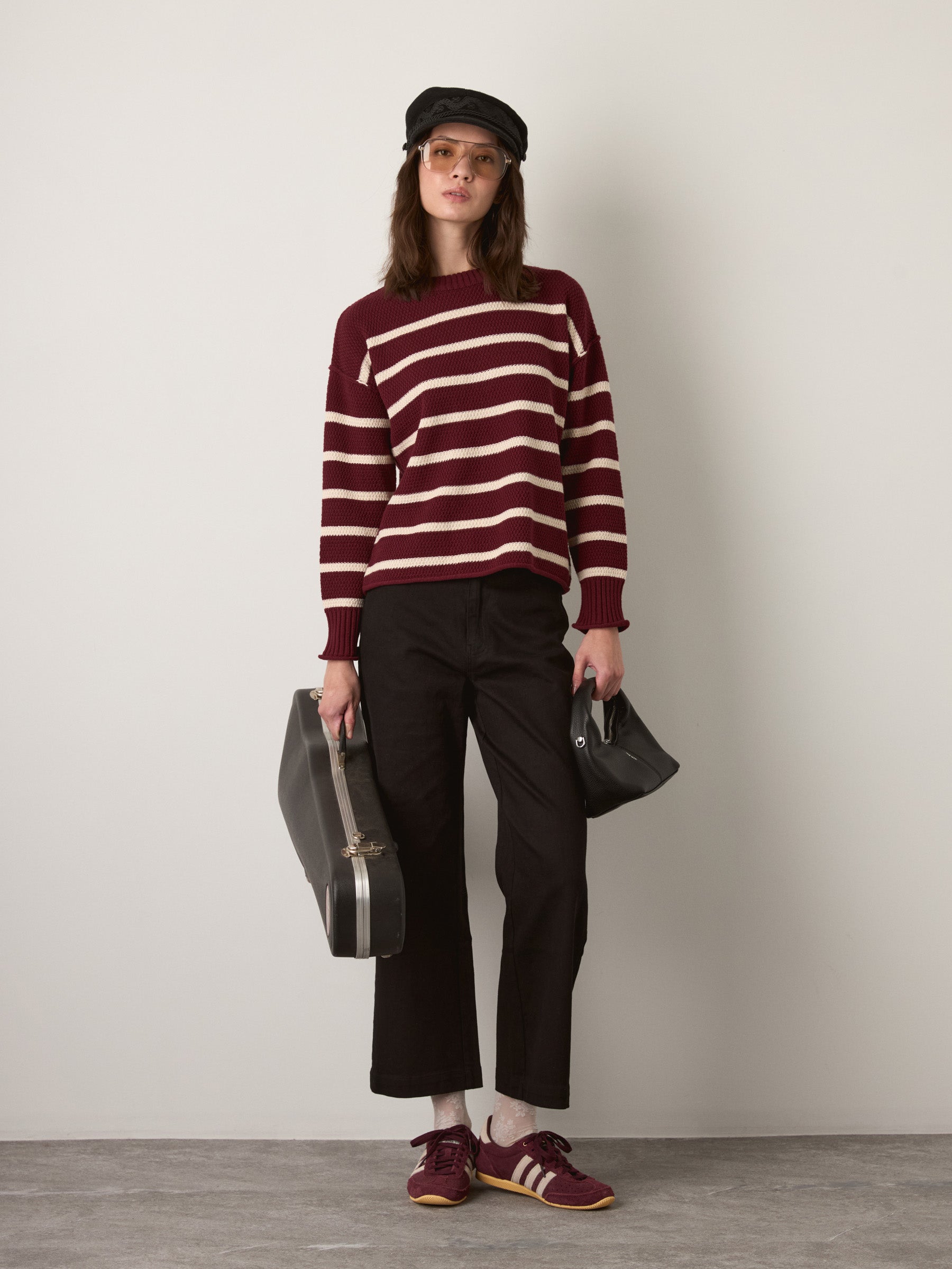 MONK & LOU - Scottie Wide Leg Pants - Black