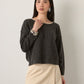 MONK & LOU - Shiloh Relaxed Pullover Sweater - 