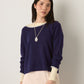 MONK & LOU - Shiloh Relaxed Pullover Sweater - 